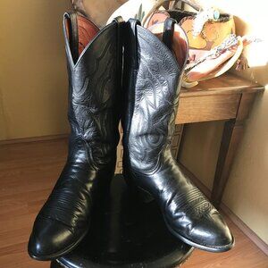 Black Lucchese  Western Boots
